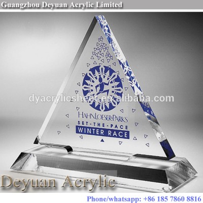 Custom acrylic awards and plaques trophy engraving clear or solid color