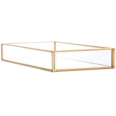 acrylic Decorative Tray,Gold Mirror Tray for Jewelry,jewelry tray storage Organizer Makeup Tray