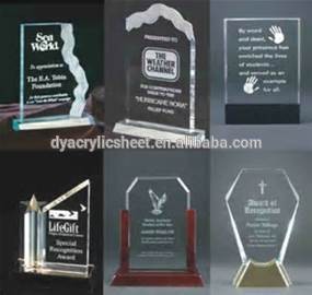 2016 Customized models acrylic trophy design wholesale price